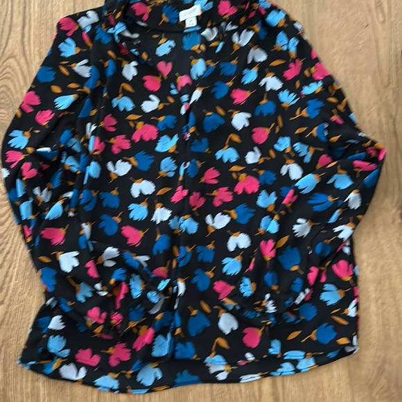 J Crew Floral Blouse Size M - Picture 1 of 2